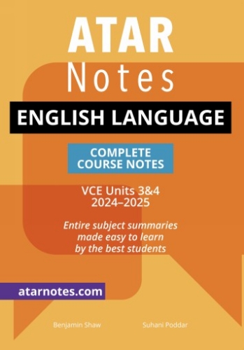 ATAR Notes: VCE English Language 3&4 (2024-2025)